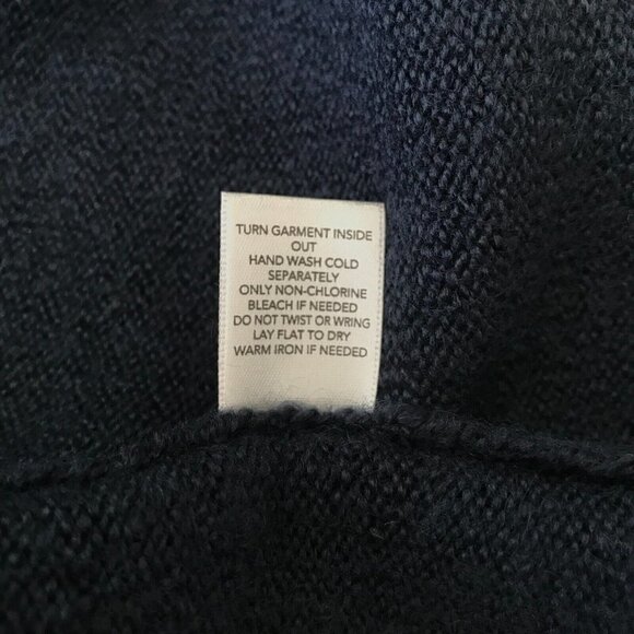 CJ Banks Large Open Front Long Line Cardigan Knit Sweater Drape Blue Stripe Boho - Picture 10 of 10